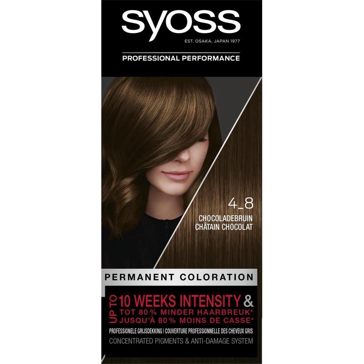 Syoss Farbe Grundlinie 4-8 Schokoladenbraun Haarfärbemittel (4-8 Chocoladebraun) (49955111)