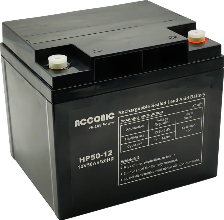 Produktbild Acconic HP50-12 Hi-Life Power AGM 12V 50Ah Bleiakku (12 V, 50 Ah)