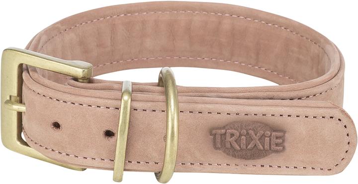 Actual product image Trixie Pure collar, leather, L: 47–54 cm/40 mm, pink (L, Dog, General, Walks)