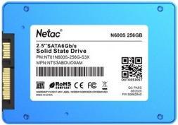 Actual product image Netac N600S 2.5 SATAIII 3D NAND SSD 256GB, R/W up to 540/490MB/s (256 GB, 2.5")