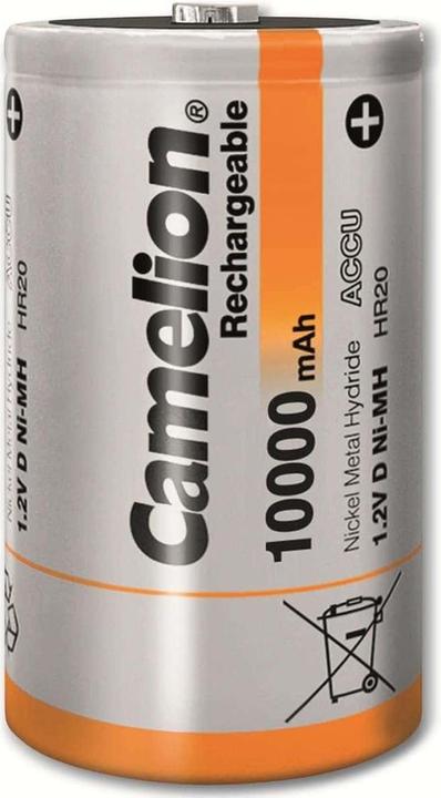 Immagine prodotto Camelion NH-D10000BP2 Wiederaufladbarer Akku Nickel-Metallhydrid (NiMH) (2 pz., D, 10000 mAh)