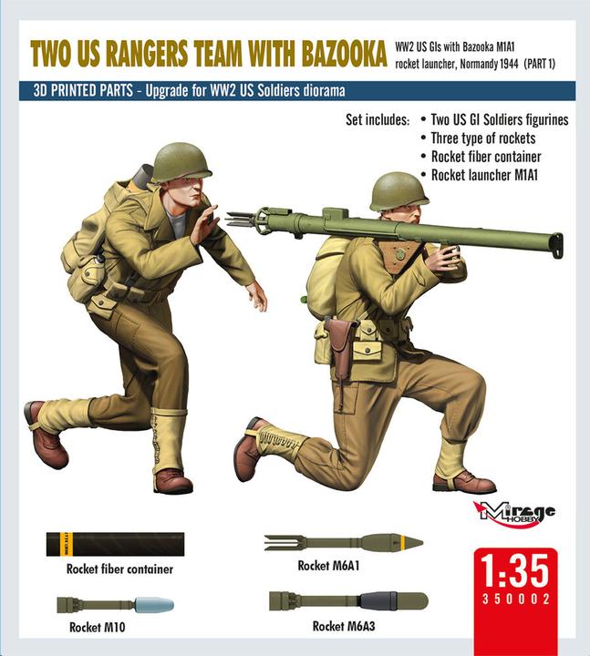 Actual product image Mirage Hobby Two Us Rangers Team With Bazooka