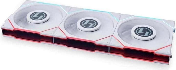 Produktbild Lian-Li UNI FAN TL LCD Series Reverse Blade Lüfter, 3er-Pack inkl. Controller - 120mm, weiss (120 mm, 3 x)