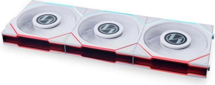 Produktbild Lian-Li UNI FAN TL LCD Series Reverse Blade Lüfter, 3er-Pack inkl. Controller - 120mm, weiss (120 mm, 3 x)