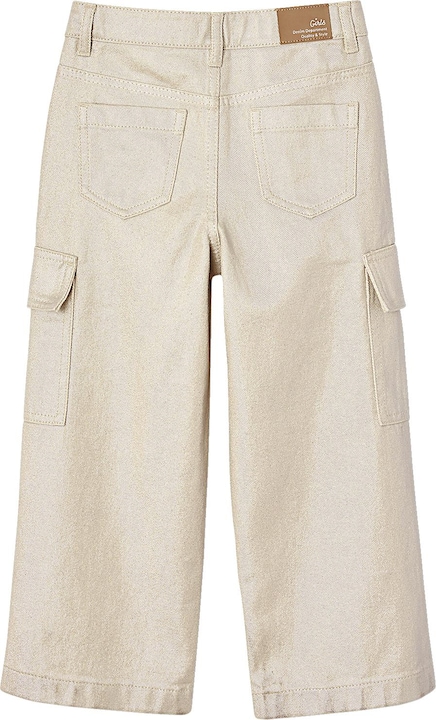 Actual product image Vertbaudet Weite Mädchen Cargohose mit Glanzeffekt (98)