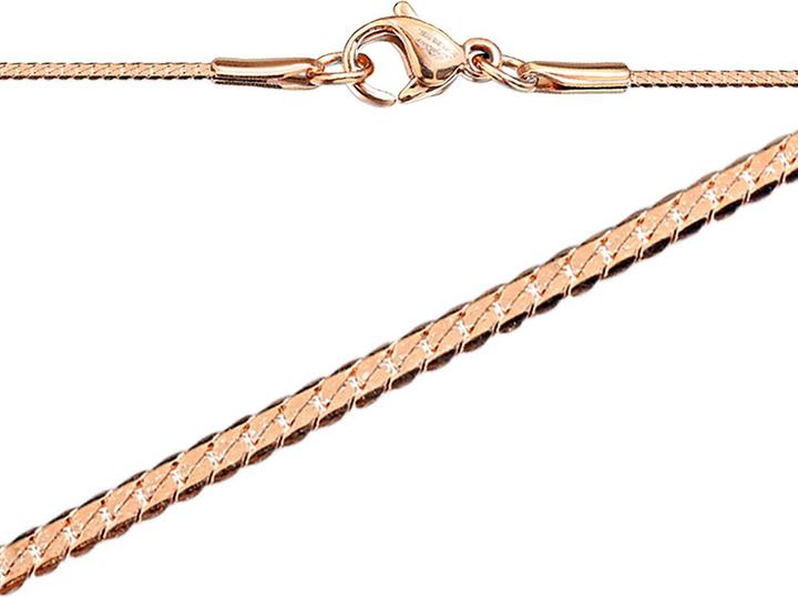 Star Piercing Kette flach rosegold (ohne Messing, Chirurgenstahl 316L)