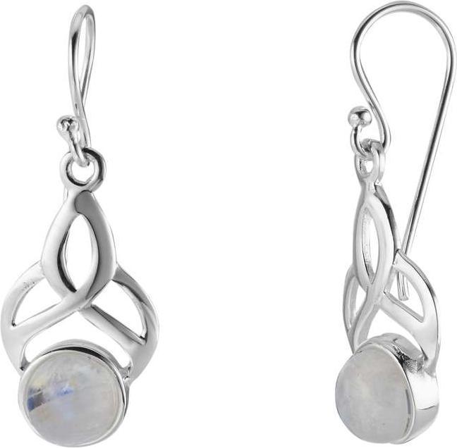 Actual product image Bijouteria Dangle earrings (Silver 925, Rainbow Moonstone)