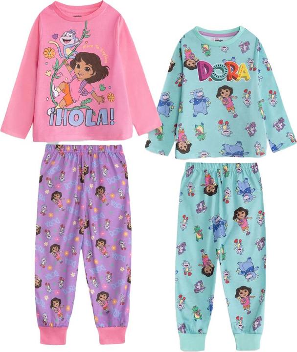 Produktbild Dora The Explorer Schlafanzug mit langer Hose (2erPack) (122)
