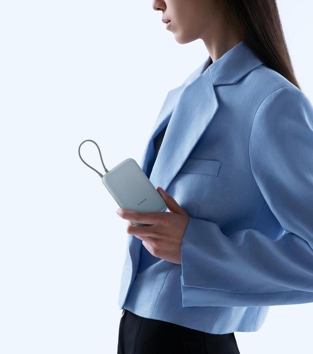 Actual product image Xiaomi Power Bank 10000mAh (Integrated Cable) (10000 mAh, 22.50 W, 37 Wh)