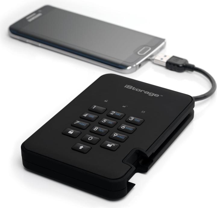 Produktbild iStorage diskAshur2 SSD 16TB - Black (16 TB)