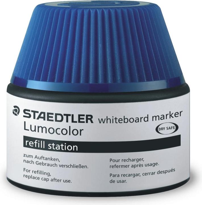 Image du produit Staedtler ® Recharge d'encre pour marqueur Lumocolor® refill station flacon bleu 20ml (4 x)