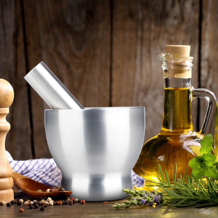Actual product image Relaxdays Mortar&pestle