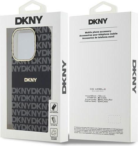 Actual product image DKNY DKHMP14XHRHSEK iPhone 14 Pro Max 6.7" czarny/black hardcase IML Mono & Stripe MagSafe (Apple iPhone 14 Pro Max)