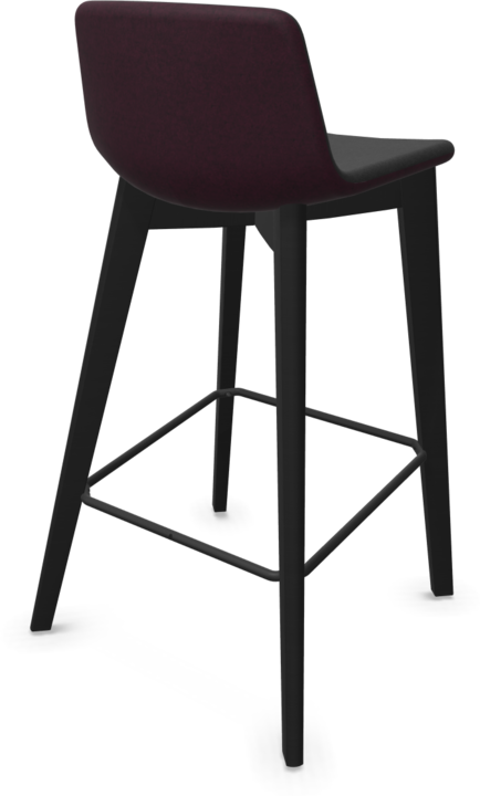 Black, Bordeaux - Red melange, Ash stained black