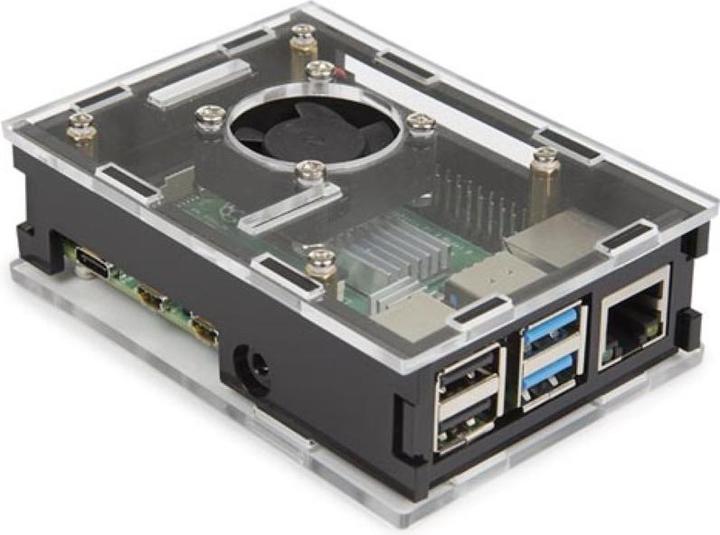 Actual product image Whadda Case Transparent Case For Raspberry PI 4