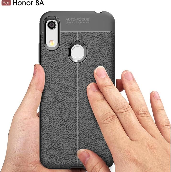 Produktbild Screenguard Honor 8A Hülle Leather Design TPU Cover (Honor 8A)