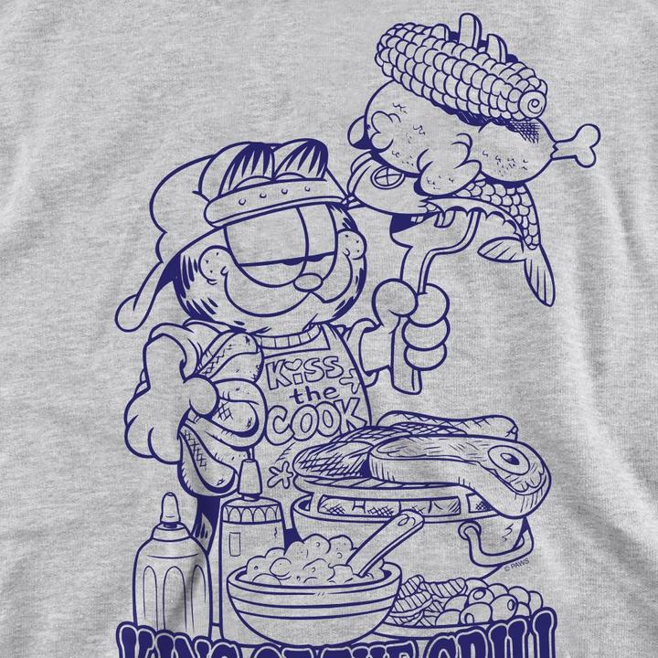 Actual product image Garfield Unisex Adult King Of The Grill Sweatshirt (M)