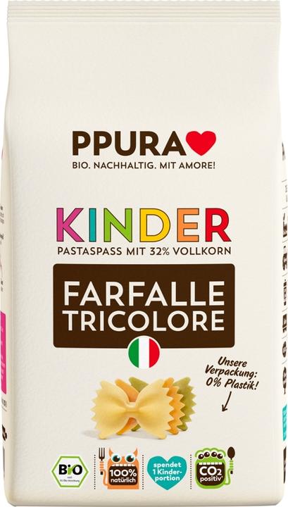 Ppura farfalle tricolore pour enfants de blé dur (500 g)