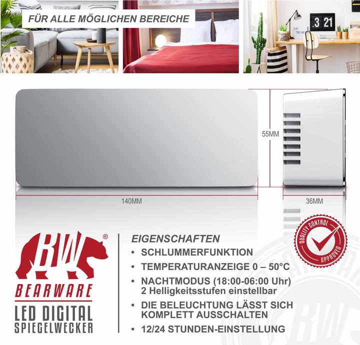 Produktbild Bearware Spiegelwecker