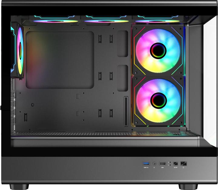 Produktbild Evolveo Ursus, mATX-Gehäuse, 6x ARGB-Lüfter (mATX)