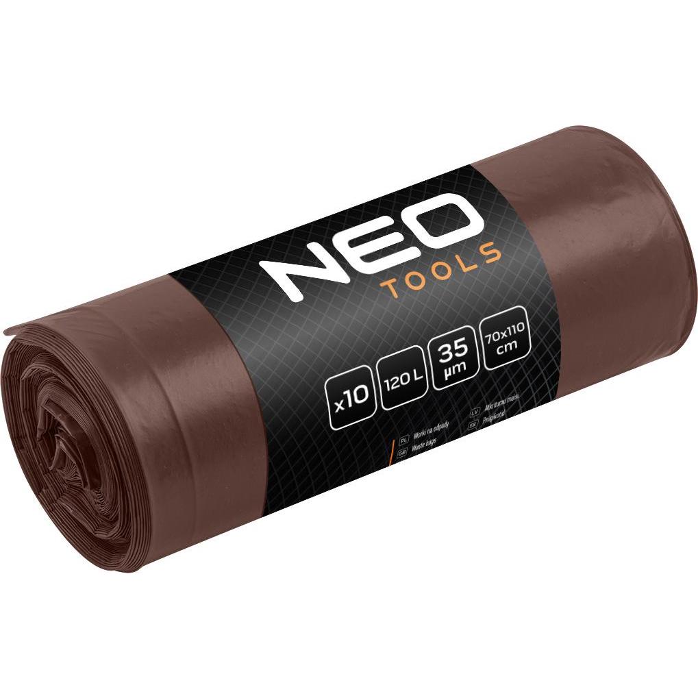 Neo Abfallsäcke 120 L, braun, 35 mic, 10 Stück., Sacchetti spazzatura, Marrone