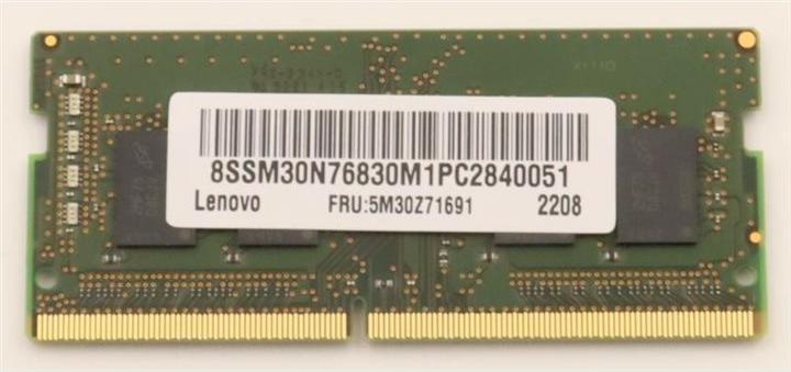 Image du produit Lenovo SODIMM,16 Go, DDR4,3200,Micron (3200 MHz, RAM DDR4, SO-DIMM)