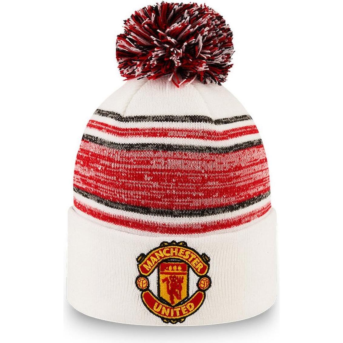 New Era, Jungen, Cap, Bommel Beanie Manchester United, Weiss, (53, 52 C, 54 C)