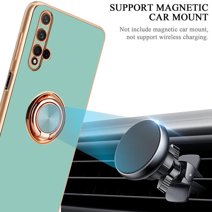 Image du produit Cadorabo Coque pour Honor 20 / 20S / Huawei NOVA 5T en TPU avec protection de l'appareil photo et anneau (Huawei Nova 5T, K20, TCL 20S)