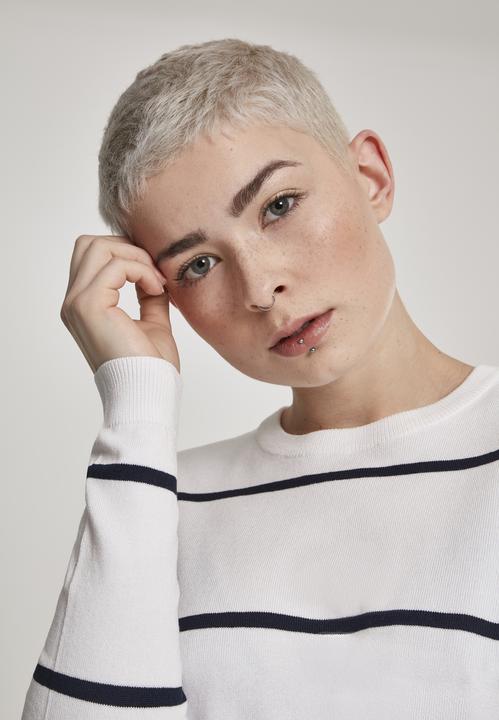 Produktbild Urban Classics Ladies Short Striped Sweater (XL)