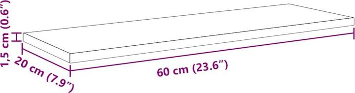 Actual product image vidaXL Wall shelves