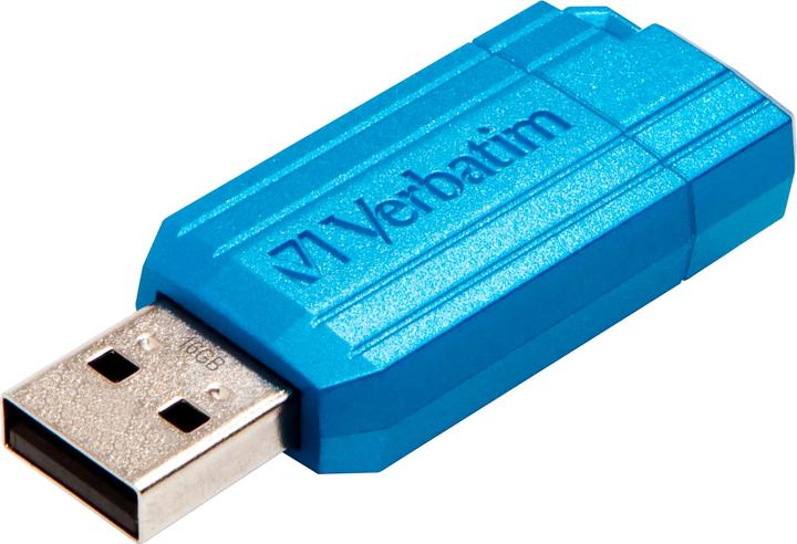 Image du produit Verbatim PINSTRIPE 16GB USB 2.0 BLEU (16 Go, USB 2.0)