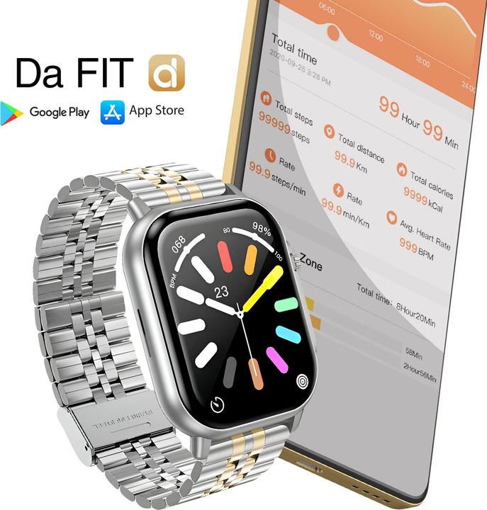 Immagine prodotto Hoco Other Computer Accessory Smartwatch 2,02" TFT with call function DYD02 gold and silver (49 mm)