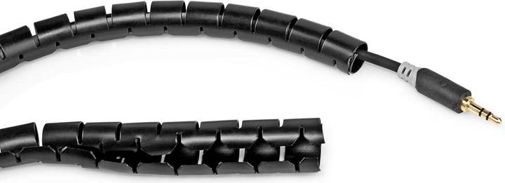 Produktbild Nedis Kabelmanagement Hülse 2.00 m 1 Stück max. Kabeldicke: 16 mm PE Schwarz (Kabeldurchlass, 200 cm)