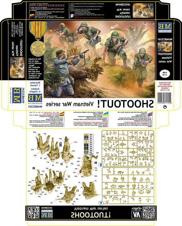 Actual product image Master Box SHOOTOUT! Vietnam War series