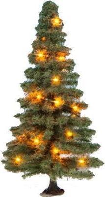 Actual product image Noch 0/H0/TT Illuminated Christmas tree 30 LEDs