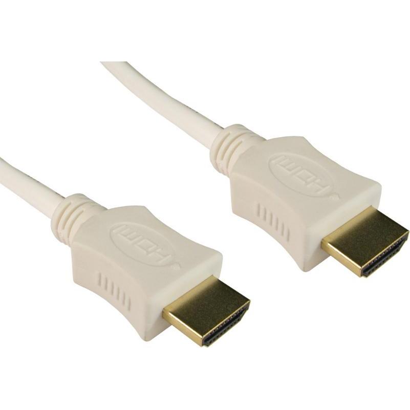 Cables Direct CDL 3m High Speed HDMI - White (3 m, HDMI), Video Kabel