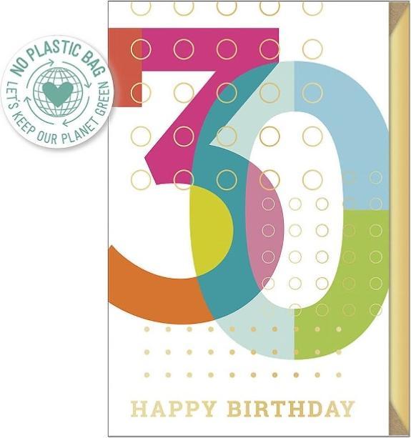 Immagine prodotto Artebene Biglietto di auguri di buon compleanno 30 da