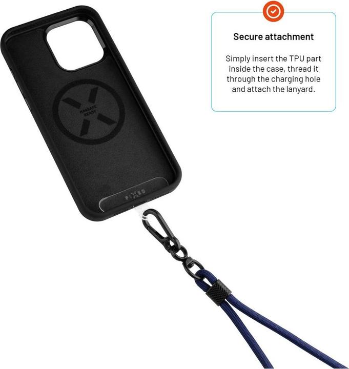 Image du produit Fixed Lanyard universel pour téléphone portable, bleu
