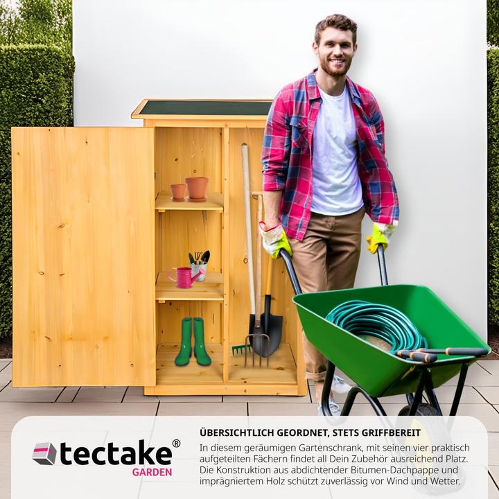 Produktbild tectake Gartenschrank mit Flachdach