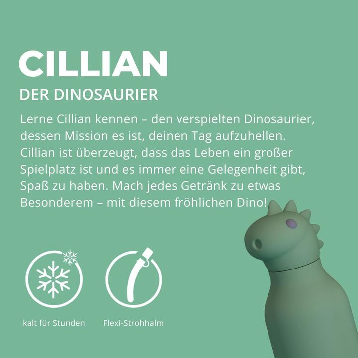 Actual product image Asobu Beasts Dinosaur - Thermos Bottle With Straw 460 Ml (0.46 l)