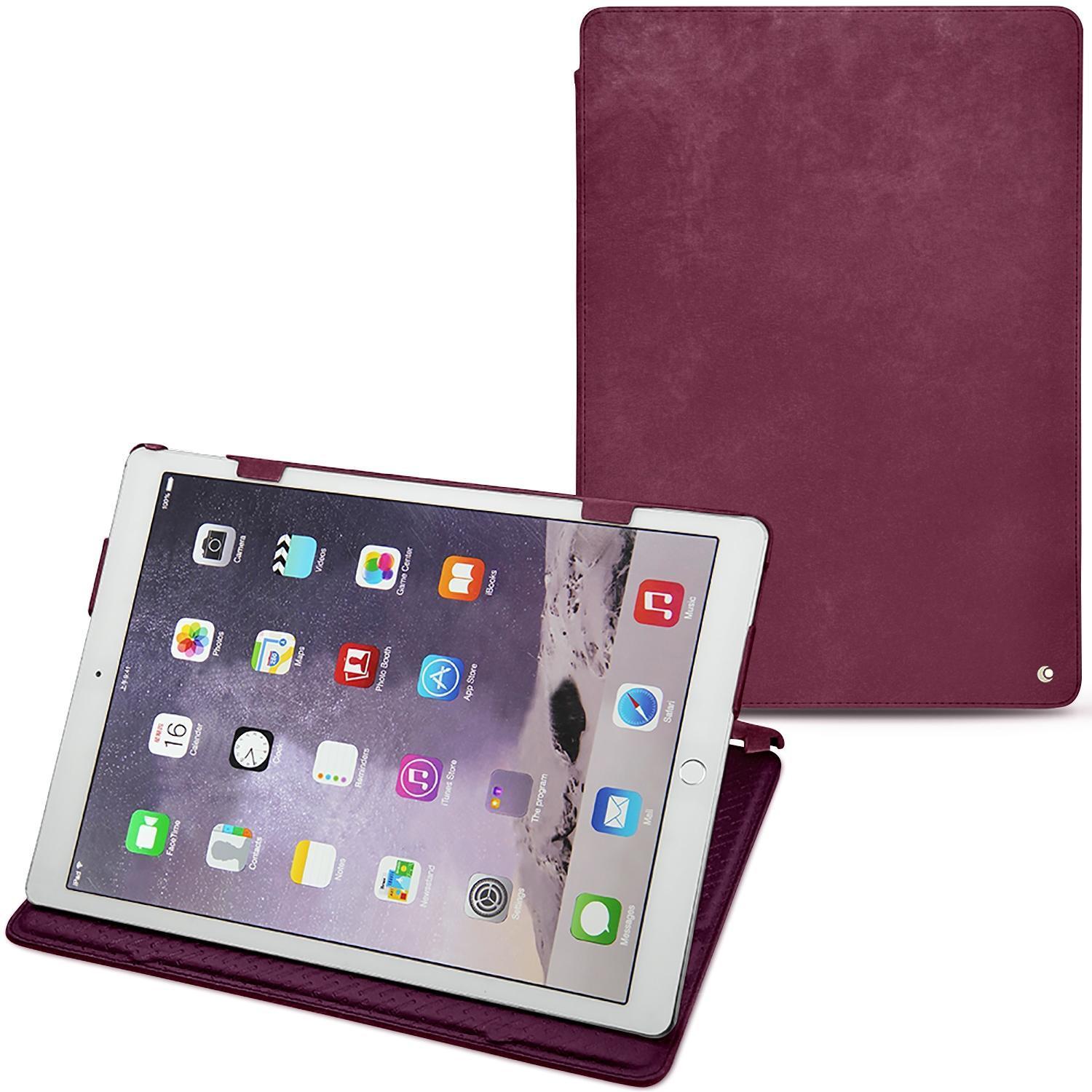 Noreve Lederschutzhülle horizontal (iPad Pro 12.9), Tablet Hülle, Violett