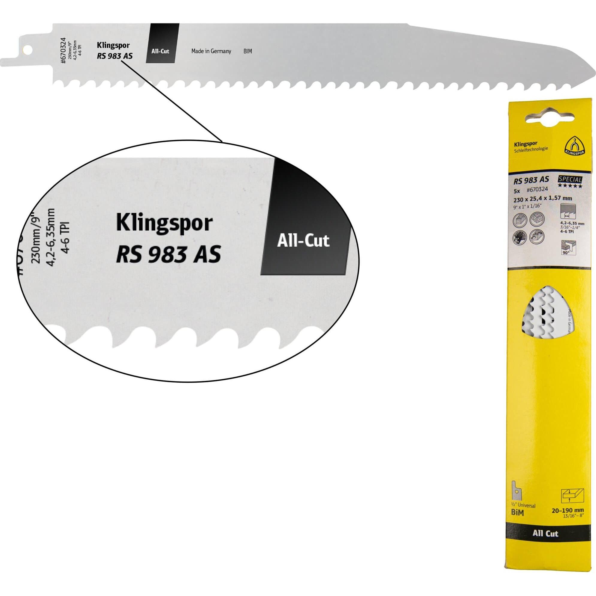 Klingspor, Lama, RS 983 AS Special - Saw blades 25,4 x 230 x 1,57 mm