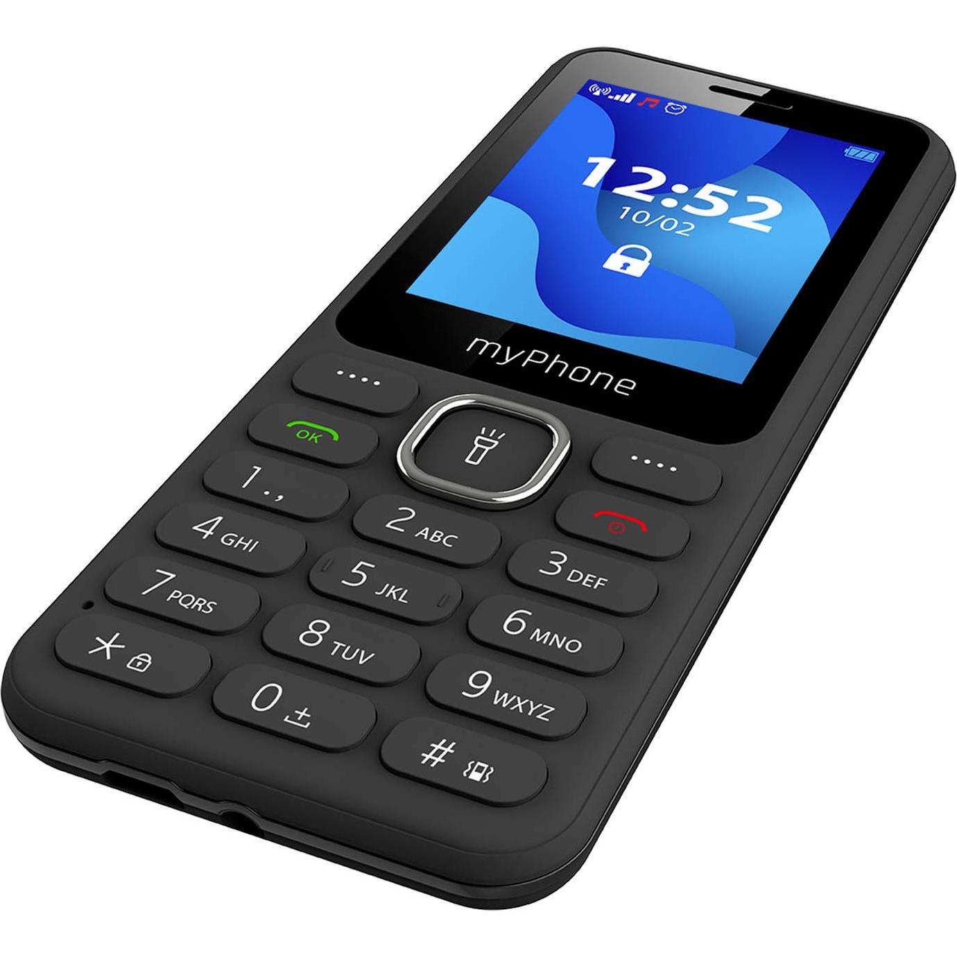 Thumbnail - Myphone Mphone 6320 Dual-SIM schwarz (2.40", 0.30 Mpx, 2G), Tastenhandy, Schwarz