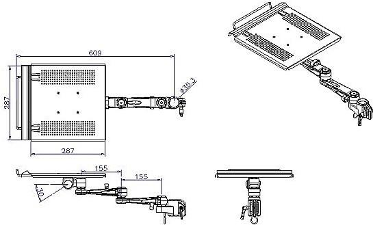 Actual product image Lindy Modular notebook holder