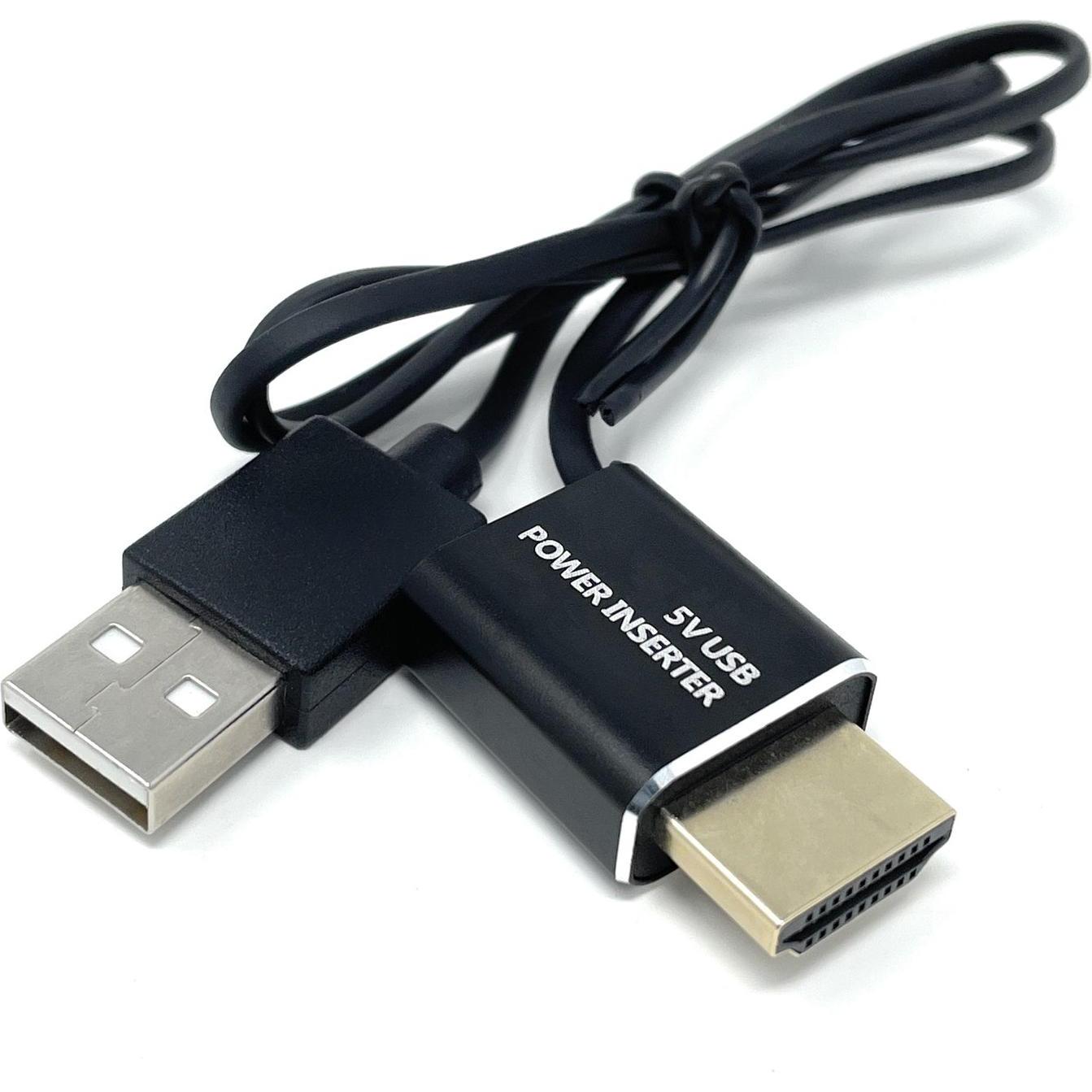 FeinTech HA110 HDMI 2.1 Strom-Einspeiseadapter USB-A 5V (USB-A), Adattatore dati + video