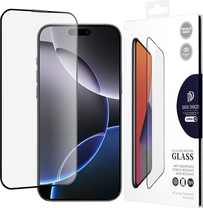 Actual product image Dux Ducis Armoured glass 10D (1 Piece, Apple iPhone 16 Pro Max)