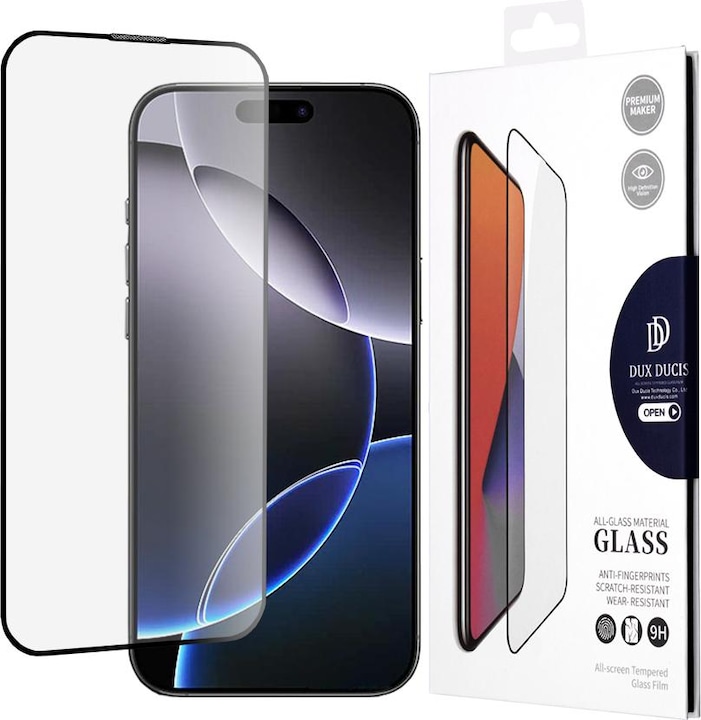 Actual product image Dux Ducis Armoured glass 10D (1 Piece, Apple iPhone 16 Pro Max)