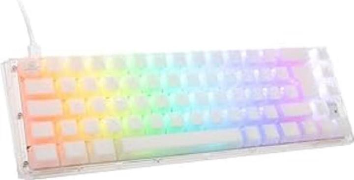 Actual product image Ducky One 3 Aura White SF Gaming Keyboard, RGB LED - MX-Silent-Red (DE, Cable)