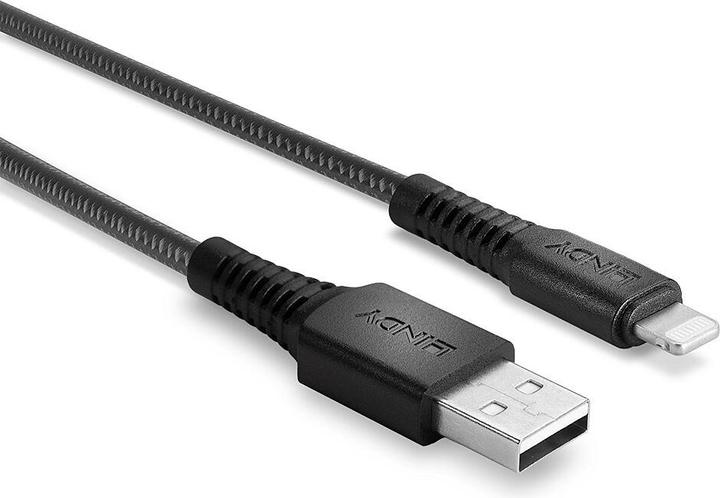 Actual product image Lindy Lightning charging cable (1 m, USB 2.0)