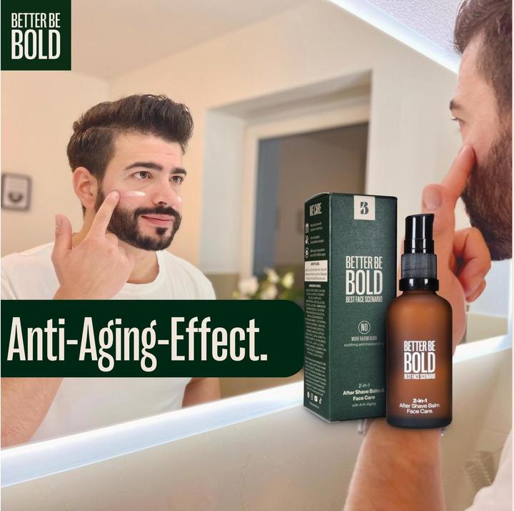 Produktbild Better be bold 2-in-1 Aftershave Balm & Face Care (Aftershave Balsam, 50 ml)